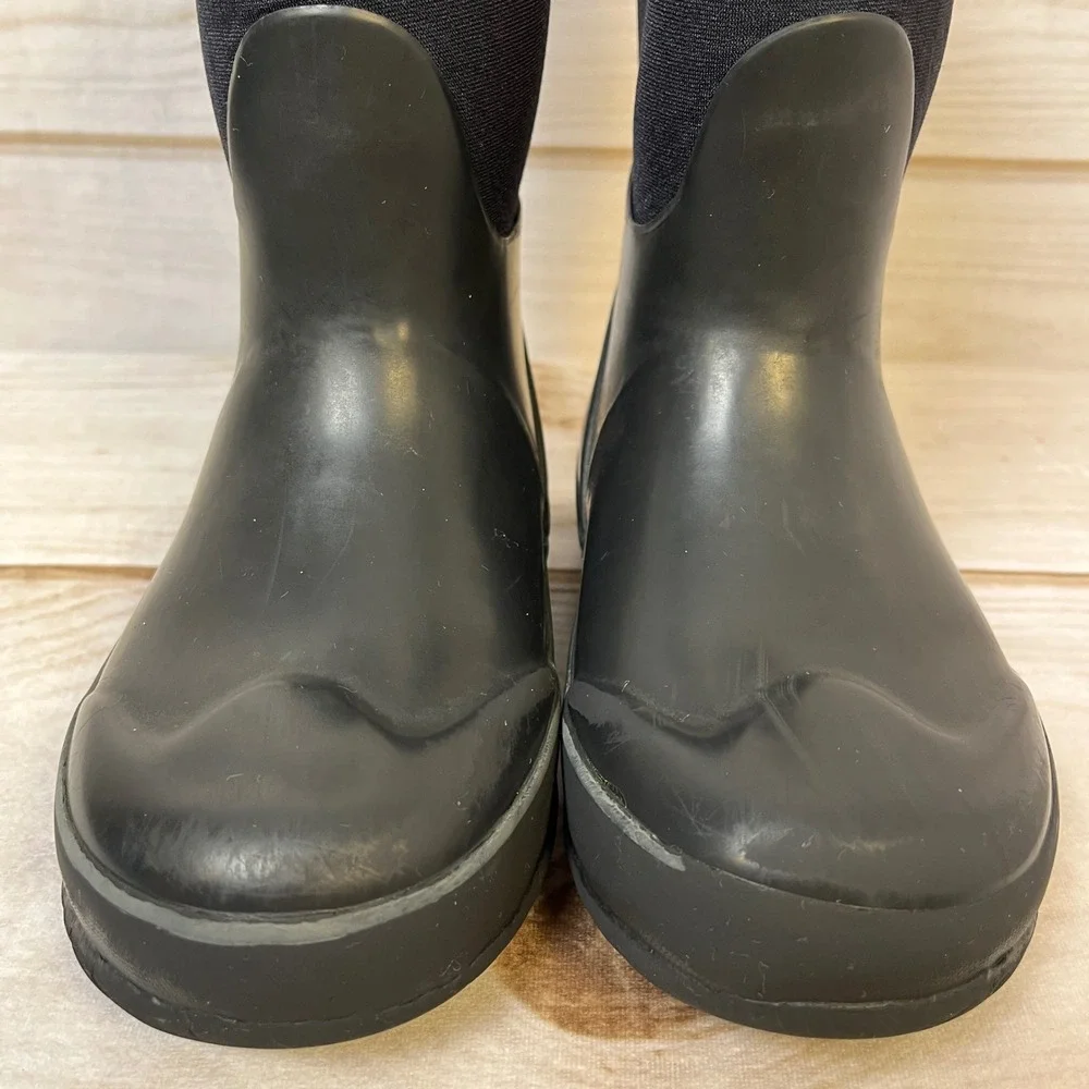 Bogs Kids Classic Waterproof Insulated Rain Snow Boots Black Pull On 12 Boys